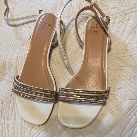 Lulus Shoes Lulus White Sandals Poshmark